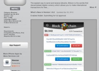 Blockchain – a legújabb iOS-es bitcoin-tárca-alkalmazás